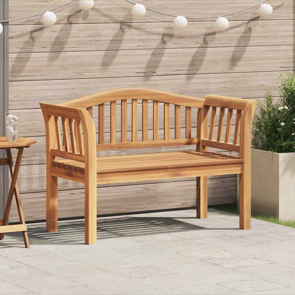 vidaXL Bench Brown 120 x 53.5 x 85 cm Solid Teak wood 1