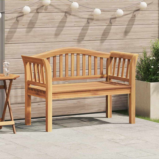 vidaXL Bench Brown 120 x 53.5 x 85 cm Solid Teak wood 1