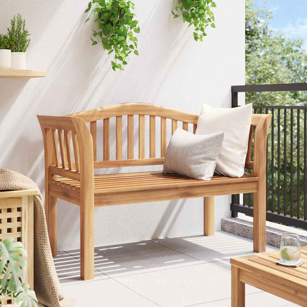 vidaXL Bench Brown 120 x 53.5 x 85 cm Solid Teak wood 4