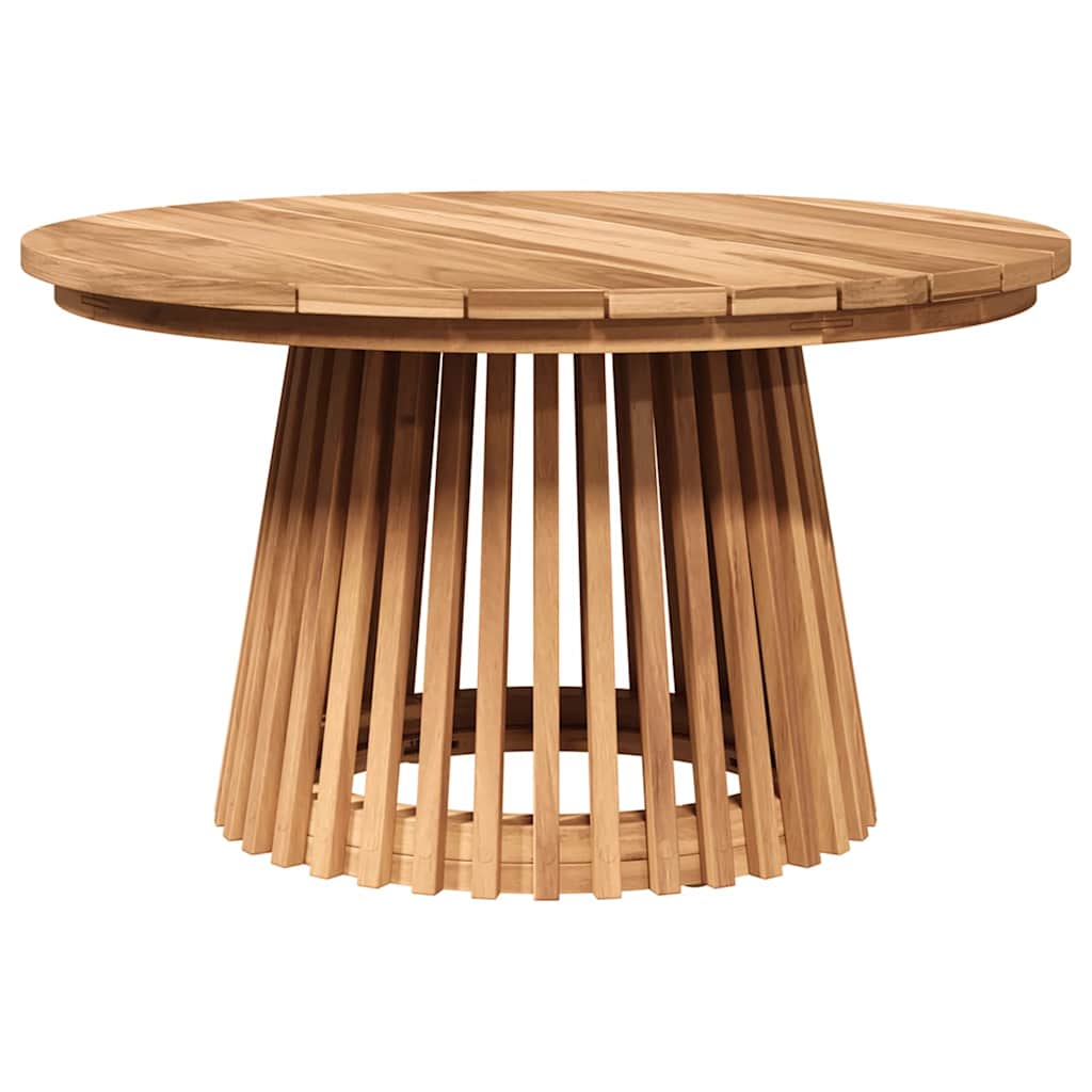 Side Table Brown 70 x 70 x 75 cm Solid Teak Wood Ø70 x 40 cm