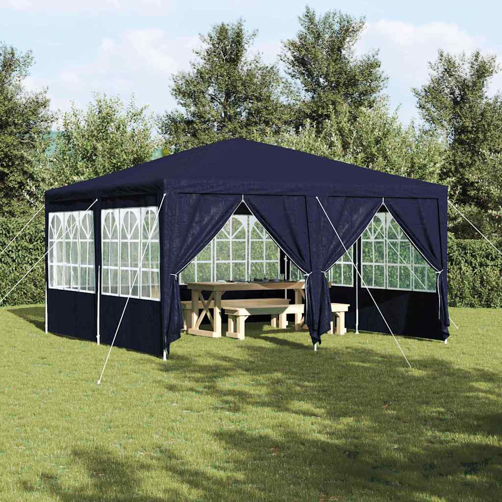 Party Tent 400 x 400 x 266 cm Polyethylene Blue 4 x 4 m