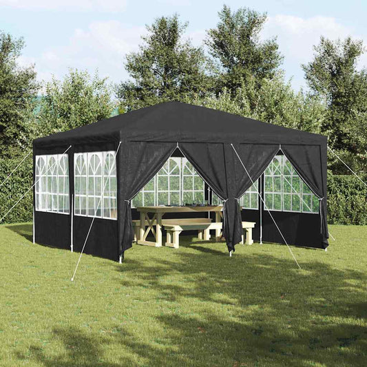 Party Tent 400 x 400 x 266 cm Polyethylene Anthracite 4 x 4 m