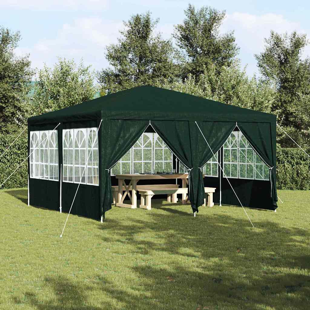 Party Tent 400 x 400 x 266 cm Polyethylene Green 4 x 4 m