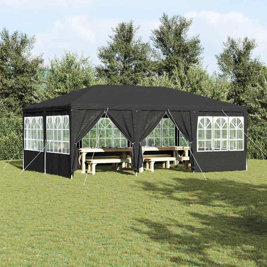 Party Tent 400 x 400 x 266 cm Polyethylene Anthracite 4 x 6 m