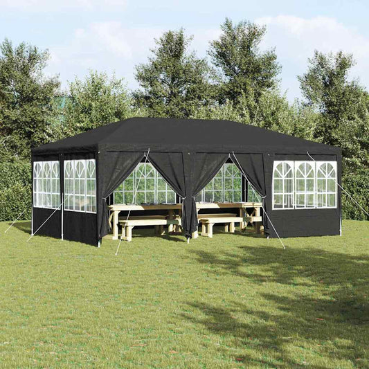 Party Tent 400 x 400 x 266 cm Polyethylene Anthracite 4 x 6 m