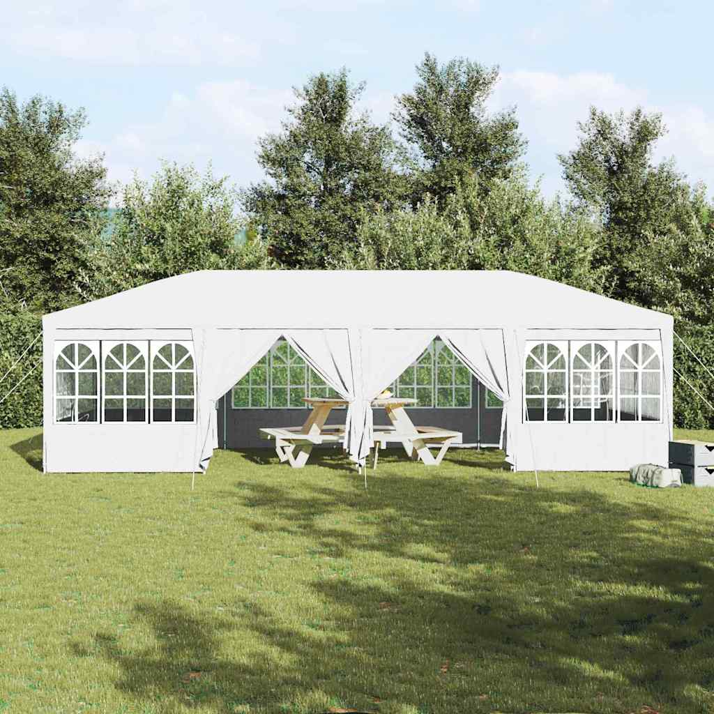 vidaXL Party Tent 800 x 400 x 266 cm White Polyethylene 4