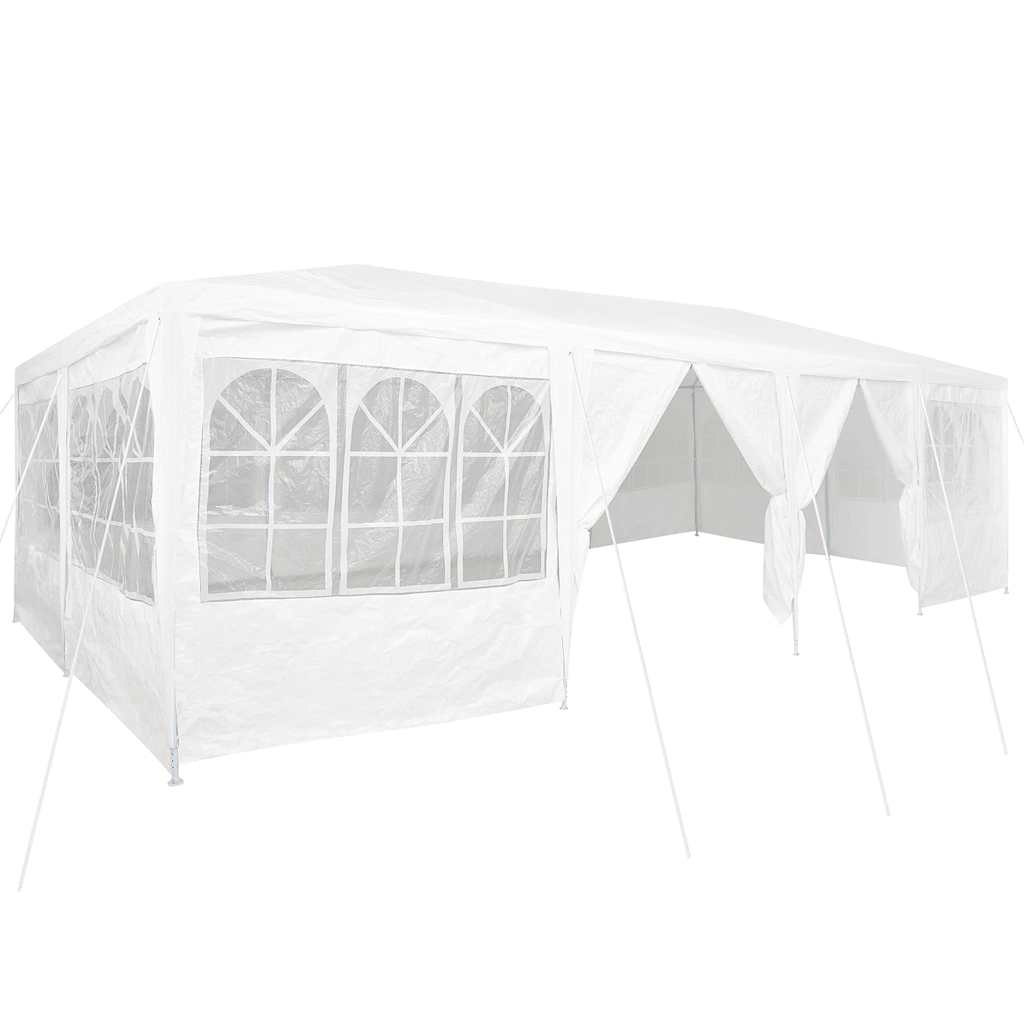 Party Tent 400 x 400 x 266 cm Polyethylene White 4 x 8 m