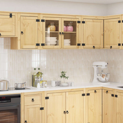 vidaXL Cabinet SKI Honey Brown 80 x 46 x 81 cm Solid Pine Wood