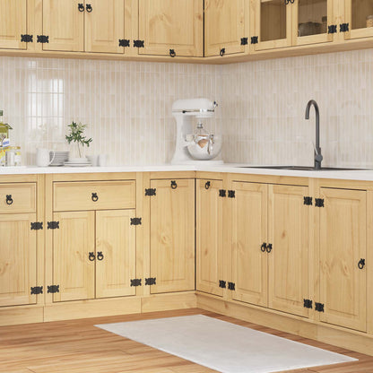 vidaXL Cabinet SKI Honey Brown 80 x 46 x 81 cm Solid Pine Wood