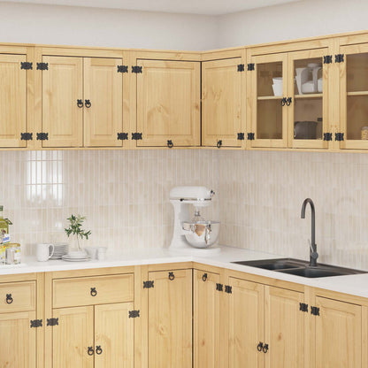 vidaXL Cabinet SKI Honey Brown 80 x 46 x 81 cm Solid Pine Wood