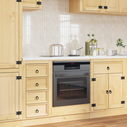 vidaXL Cabinet SKI Honey Brown 80 x 46 x 81 cm Solid Pine Wood