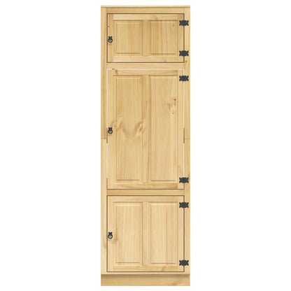 vidaXL Cabinet SKI Honey Brown 66 x 58 x 207 cm Solid Pine Wood 6