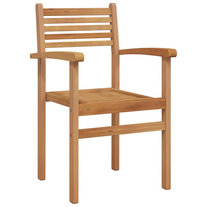 vidaXL Chair 4 pcs Brown Solid Teak Wood 4