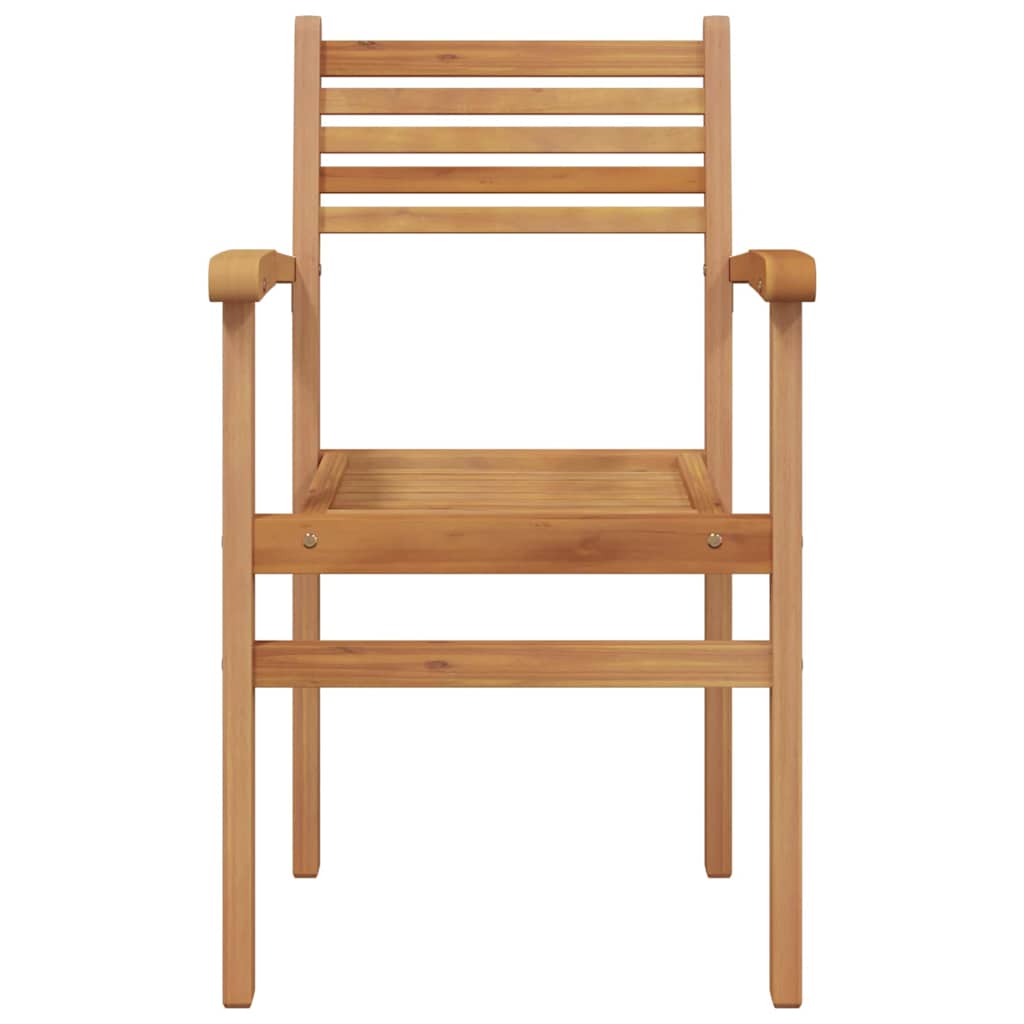 vidaXL Chair 4 pcs Brown Solid Teak Wood 5