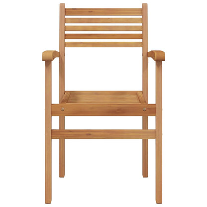 vidaXL Chair 4 pcs Brown Solid Teak Wood 5