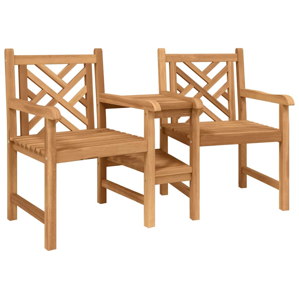 vidaXL Garden Outdoor Chairs 152 x 63 x 89 cm Solid Teak Wood 2