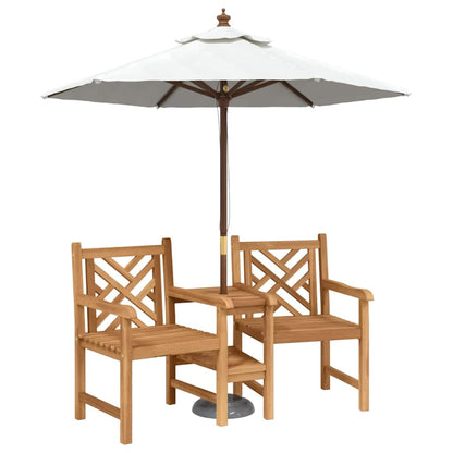 vidaXL Garden Outdoor Chairs 152 x 63 x 89 cm Solid Teak Wood 3