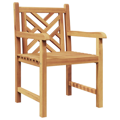 vidaXL Garden Chair 2 pcs Solid Teak Wood 2