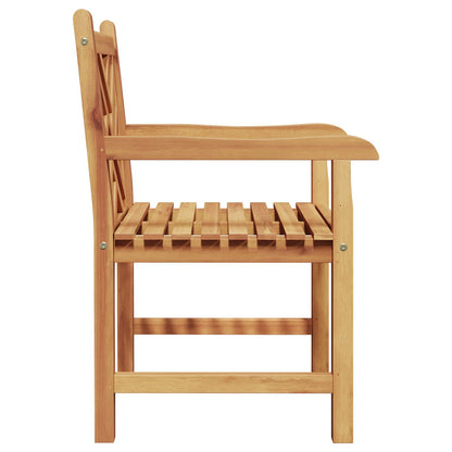 vidaXL Garden Chair 2 pcs Solid Teak Wood 5
