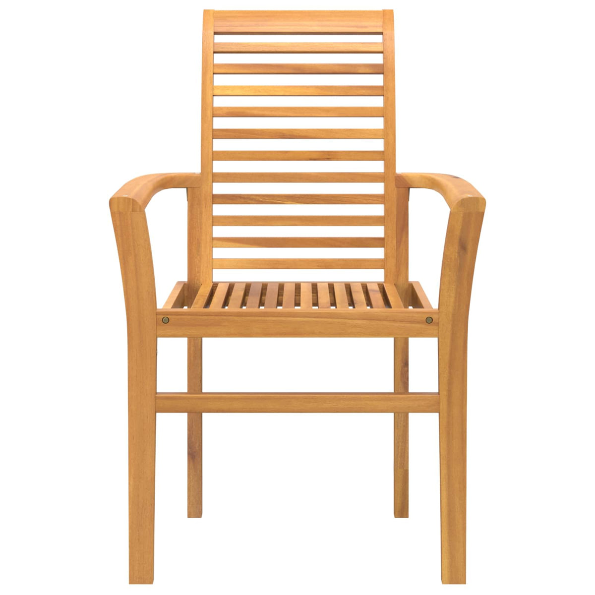 vidaXL Dining Chair 4 pcs Solid Teak Wood Brown 62 x 55 x 94 cm 5