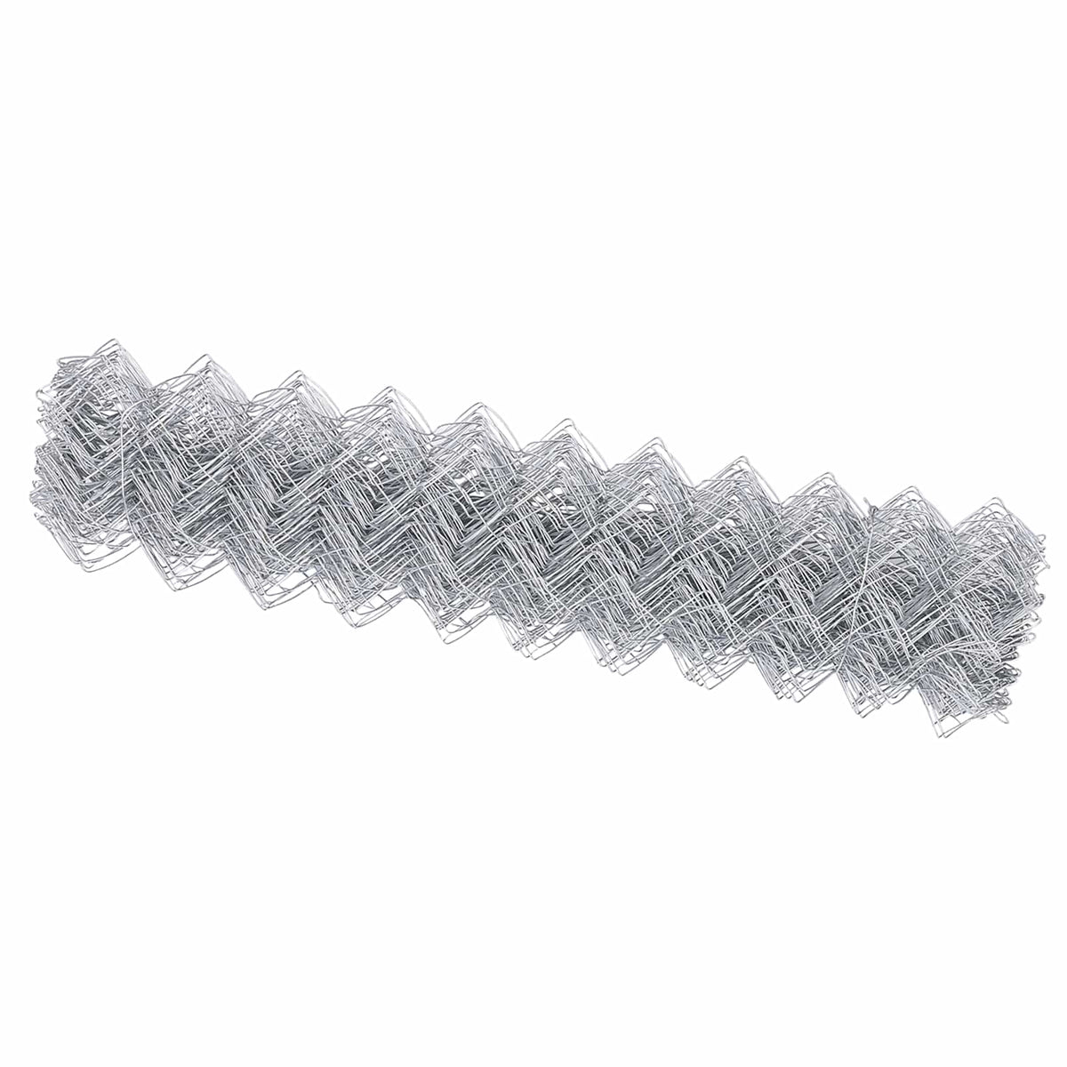 Chain Link Fence Galvanised steel mesh Size 60 x 60 mm Silver 10 m 1.4 m