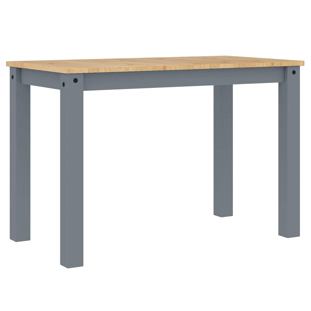 vidaXL 3 Piece Dining Set "PANAMA" Grey Solid Wood Pine 4