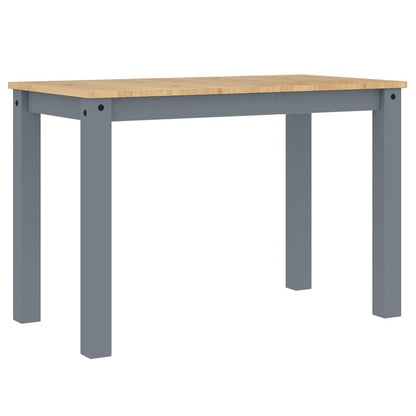 vidaXL 3 Piece Dining Set "PANAMA" Grey Solid Wood Pine 4
