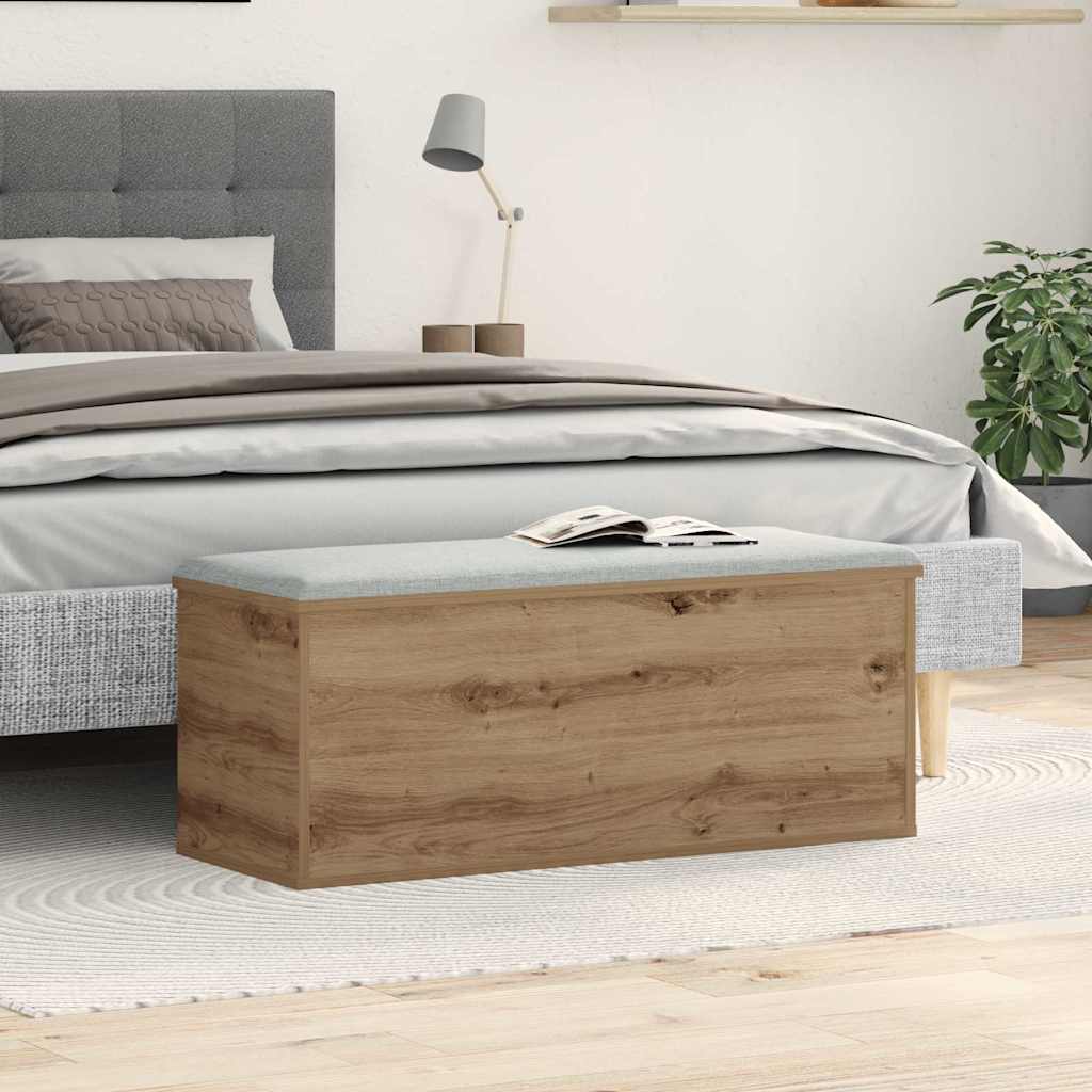 Storage Box 90x35x35 cm Engineered Wood Artisan oak