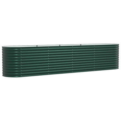 vidaXL Raised Bed Green 400 x 80 x 81 cm Steel 2