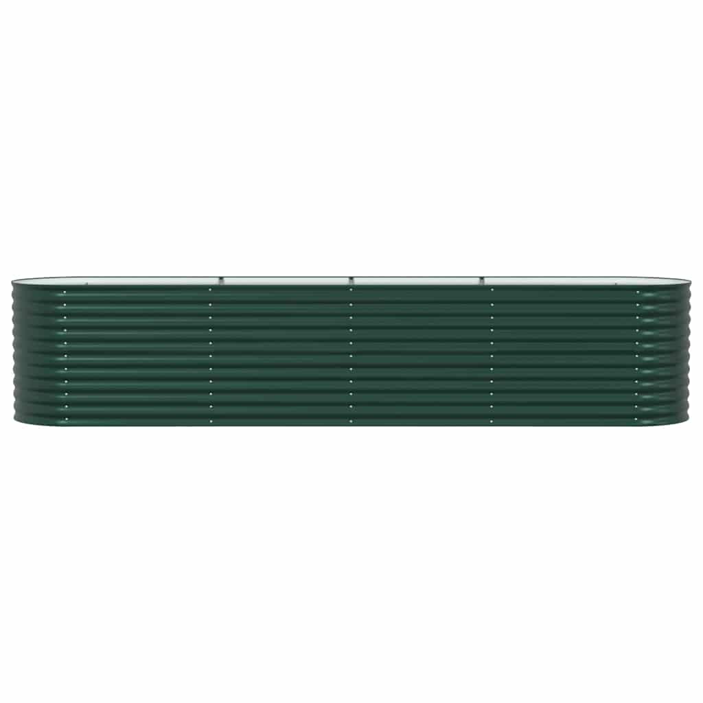 vidaXL Raised Bed Green 400 x 80 x 81 cm Steel 6
