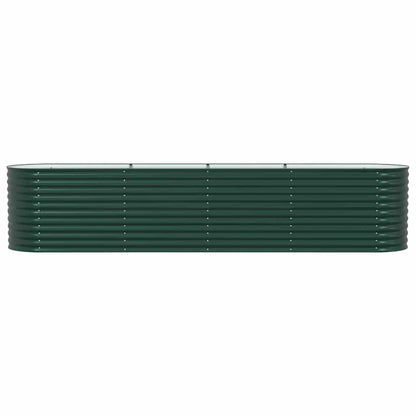 vidaXL Raised Bed Green 400 x 80 x 81 cm Steel 6