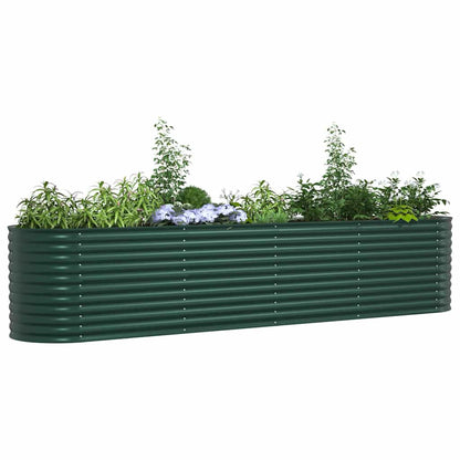vidaXL Raised Bed Green 400 x 80 x 81 cm Steel 3