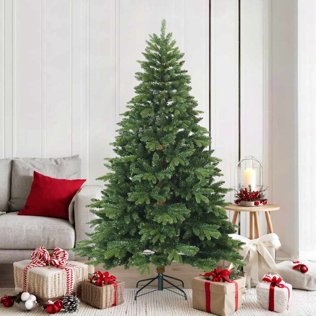 vidaXL Artificial Hinged Christmas Tree PVC and PE