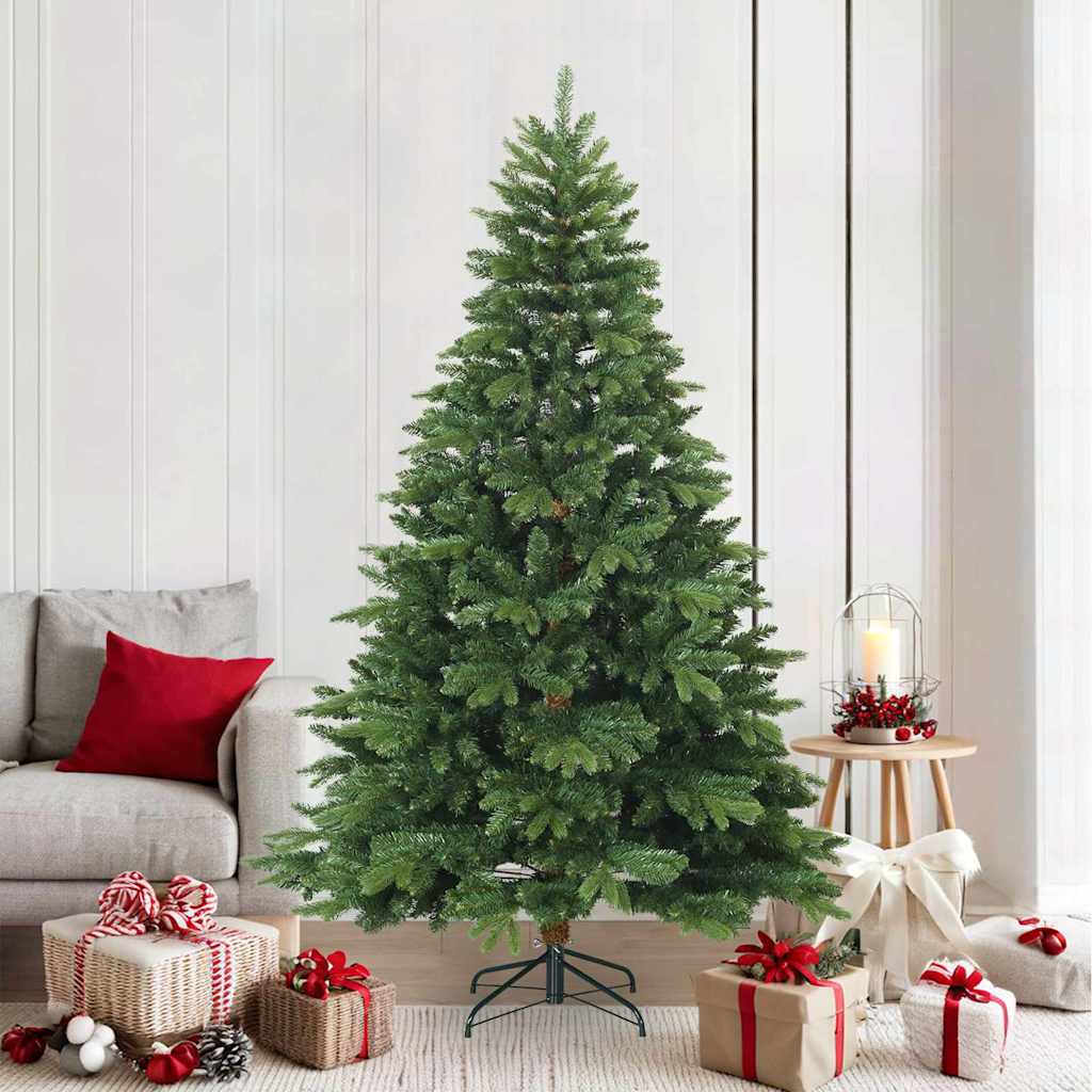 vidaXL Artificial Hinged Christmas Tree PVC and PE