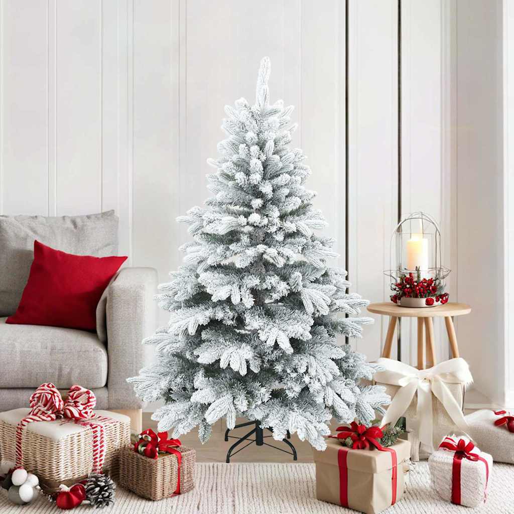 vidaXL Artificial Hinged Christmas Tree PVC and PE