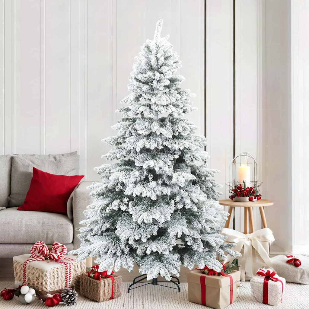 vidaXL Artificial Hinged Christmas Tree PVC and PE