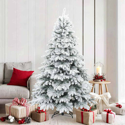 vidaXL Artificial Hinged Christmas Tree PVC and PE