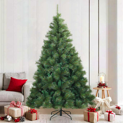 Artificial Hinged Christmas Tree PVC Green 210 cm