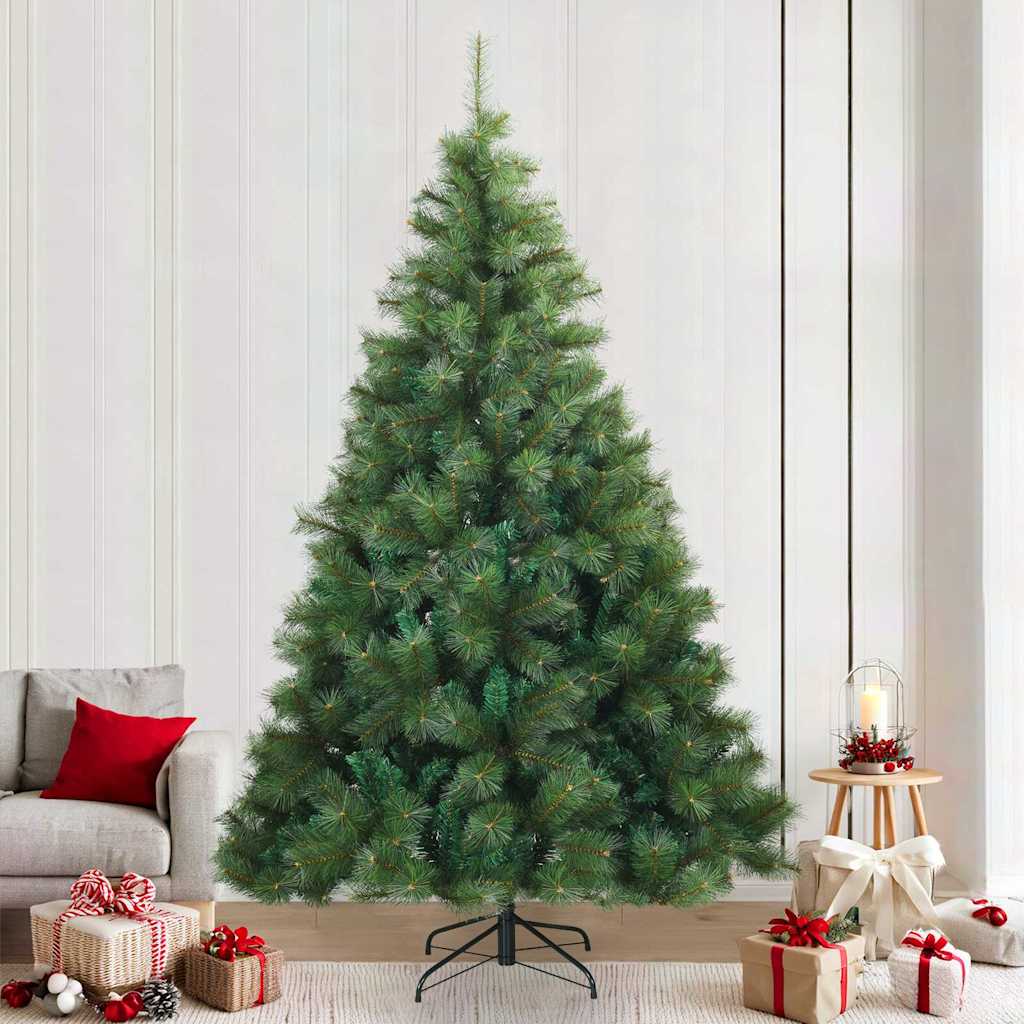Artificial Hinged Christmas Tree PVC Green 240 cm