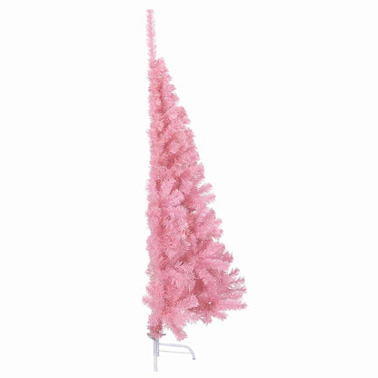 Artificial Pre-lit Christmas Tree PVC 150 cm Pink without baubles
