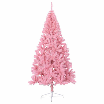 Artificial Pre-lit Christmas Tree PVC 210 cm Pink without baubles