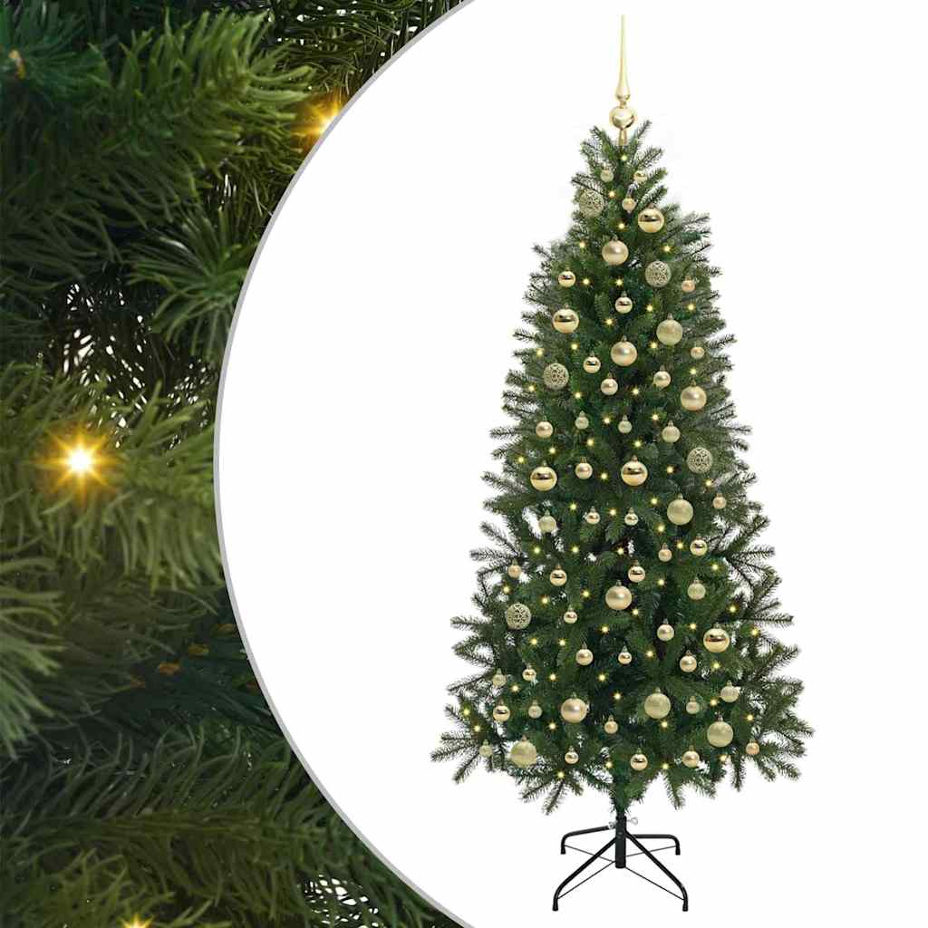vidaXL Artificial Christmas Tree Green 180 cm PE and PVC 2