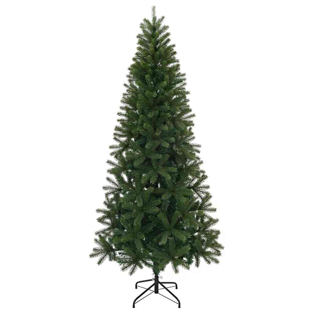 Artificial Christmas Tree Green PE and PVC 210 cm with LEDs
