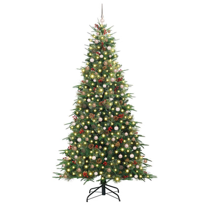 vidaXL Artificial Hinged Christmas Tree Green 240 cm PE and PVC 3