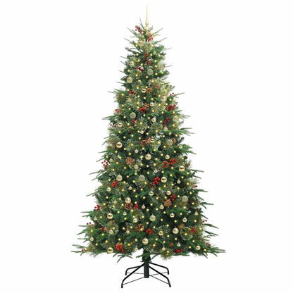 vidaXL Artificial Hinged Christmas Tree Green 240 cm PE and PVC 3