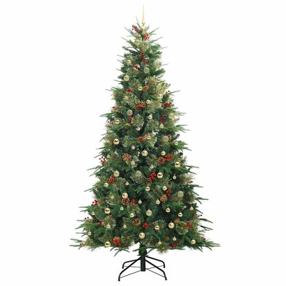 vidaXL Artificial Hinged Christmas Tree Green 240 cm PE and PVC 4