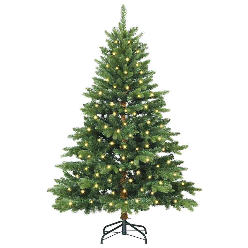 Artificial Christmas Tree with 150 LEDs PE and PVC Green 150 cm with LEDs