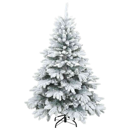 Artificial Christmas Tree with 150 LEDs PE and PVC White 120 cm with LEDs