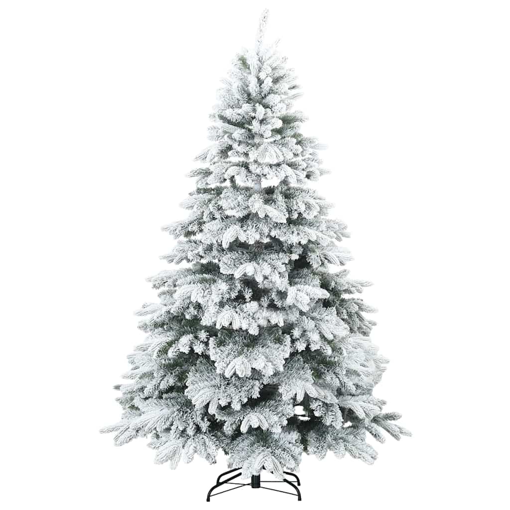 vidaXL Artificial Christmas Tree with 300 LEDs White 240 cm PE and PVC 5