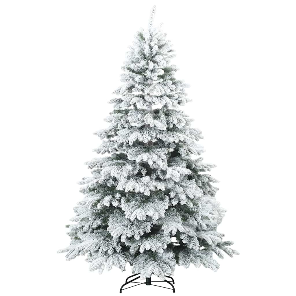 vidaXL Artificial Christmas Tree with 300 LEDs White 240 cm PE and PVC 5